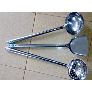 Muôi Canh/ Muôi Lẩu/ Xẻng Lật Inox Size Đại