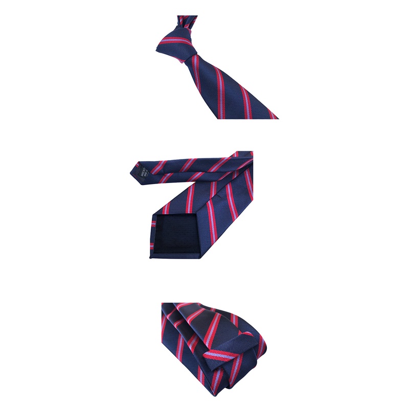 Cà Vạt Lụa Kẻ Sọc 8CM Màu Xanh Dương / Hồng / Xám Thời Trang Thu Đông Mới Cho Nam