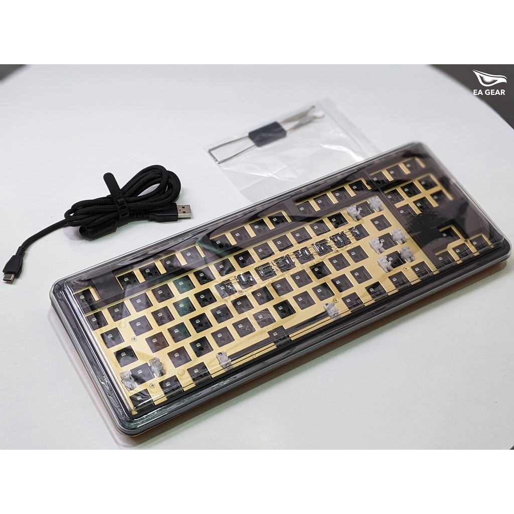 Kit bàn phím cơ FL-Esports CMK87 White/ Black - EA Gear