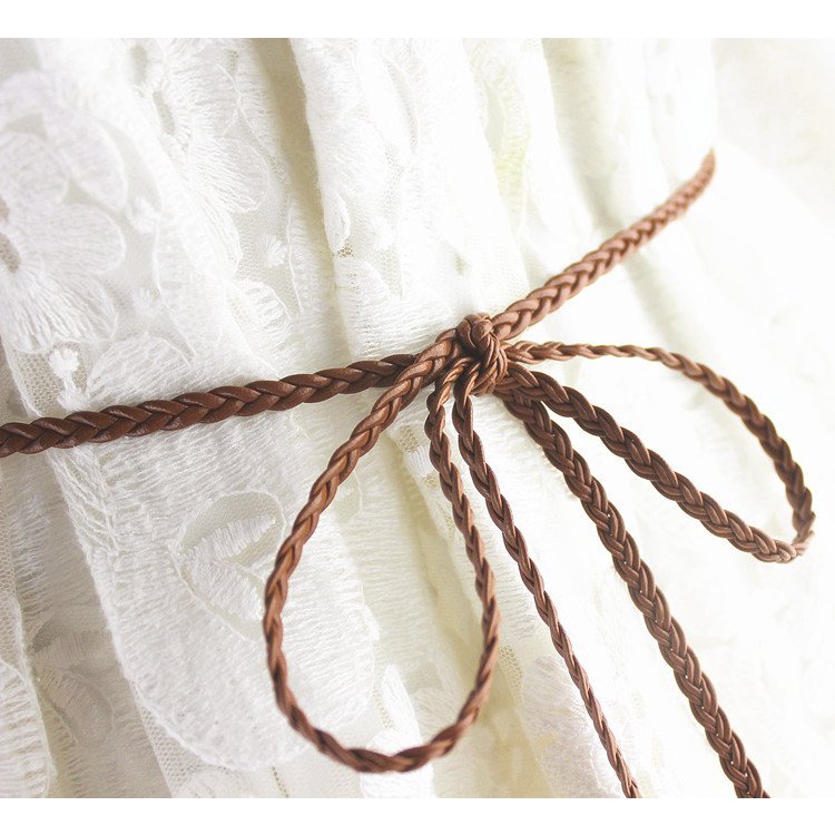 Dây lưng nữ gắn ngọc, đai váy thắt nơ thanh lịch