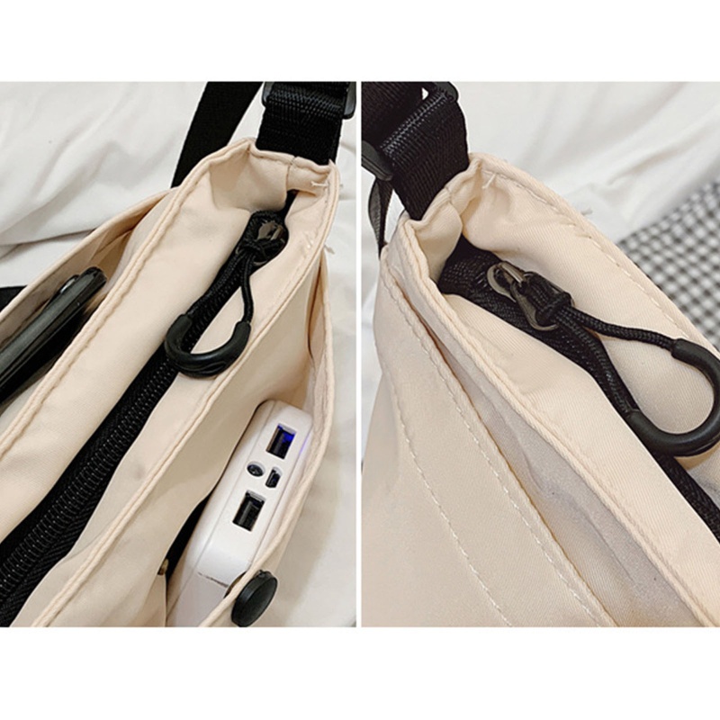 Túi Xách Nylon Đeo Chéo Chống Nước Đơn Giản Cho Nữ