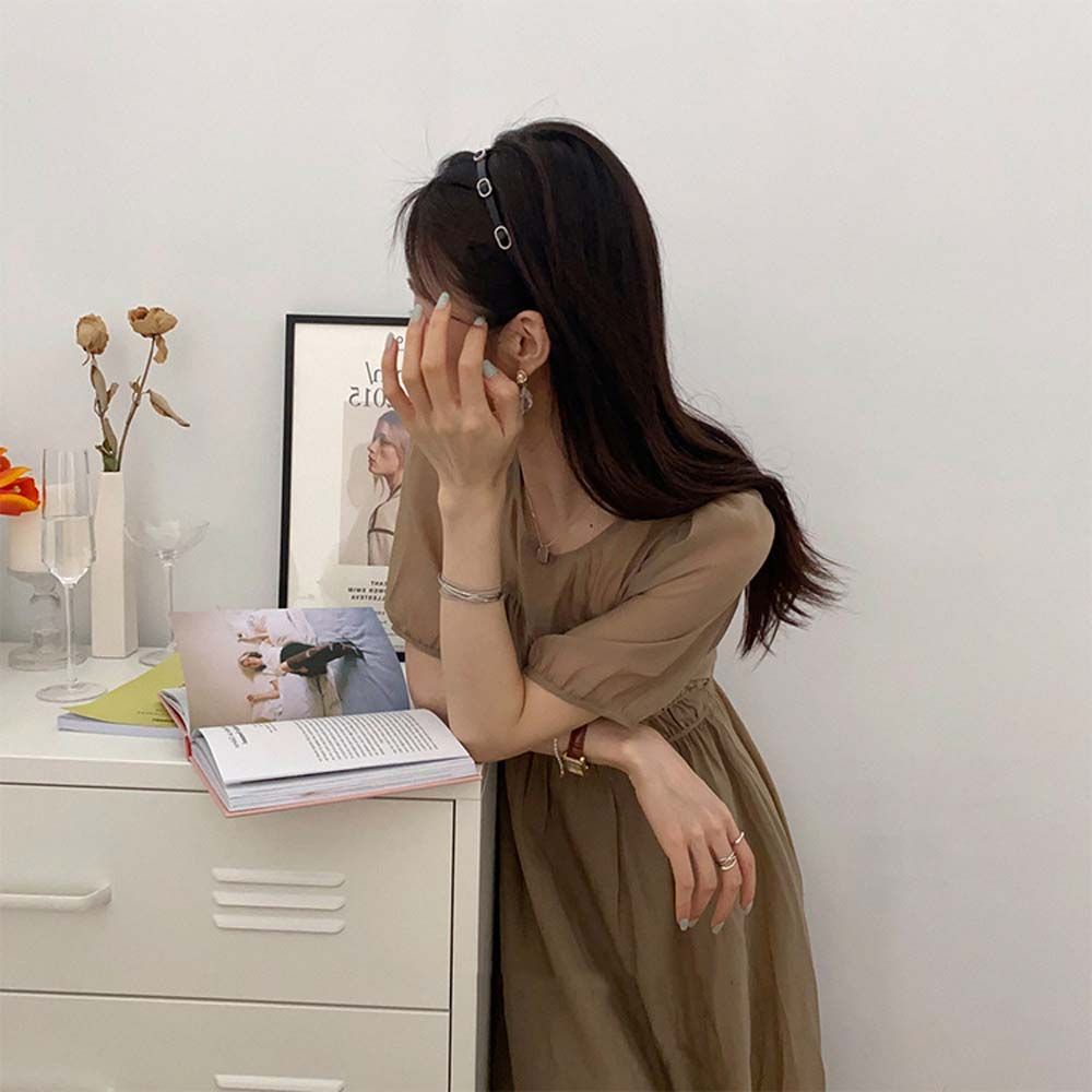 Băng đô nữ da PU mỏng ngọt ngào của Hàn Quốc