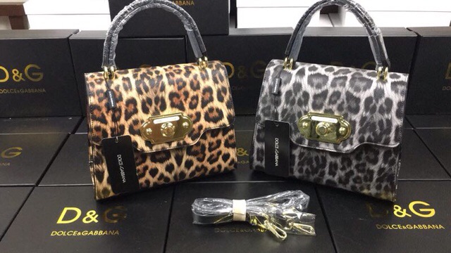 Túi xách D&G da báo