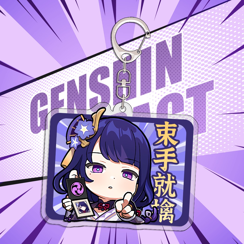 Móc khóa mica acrylic game Genshin Impact in 2 mặt chibi anime nhân vật dễ thương xinh xắn siêu rẻ (Mẫu 1)