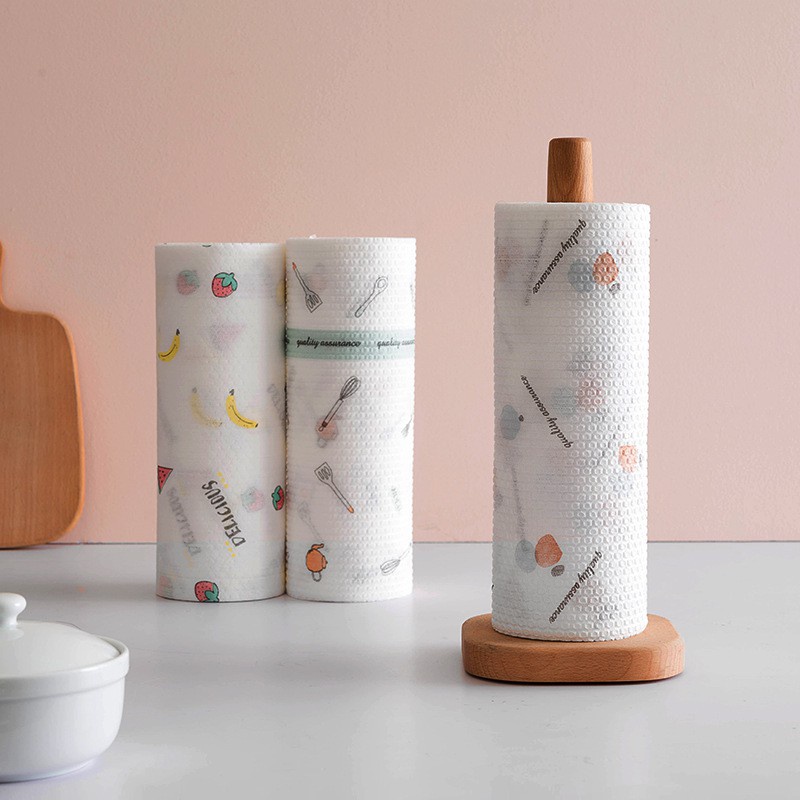 Cuộn Khăn Lau Nhà Bếp Siêu Tiện Dụng - Tờ Màu Trắng Có Thể Giặt Được 88289 Korea Store 88