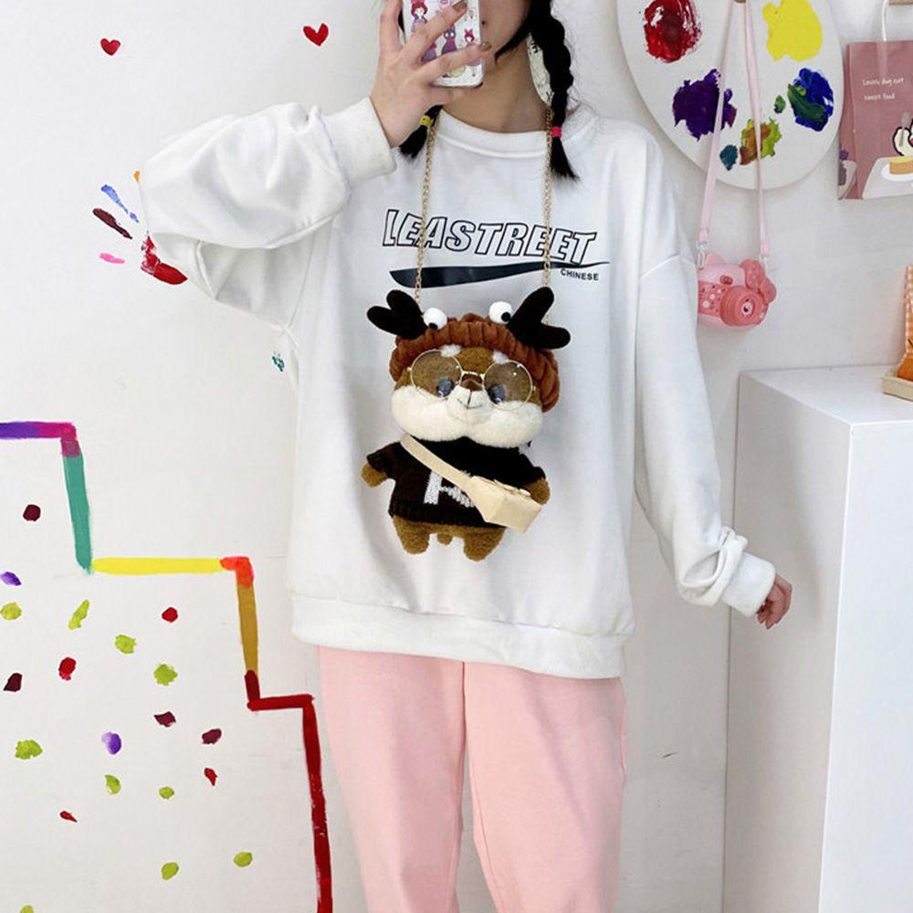 Túi Đeo Vai Hình Chú Chó Shiba Inu Nhồi Bông Dễ Thương Cho Bé Gái