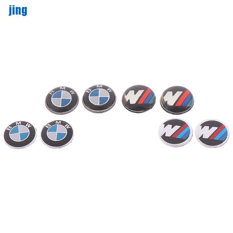 VN (Hàng Mới Về) Bộ 2 Miếng Dán Trang Trí Chìa Khóa Xe Hơi Bmw 11mm