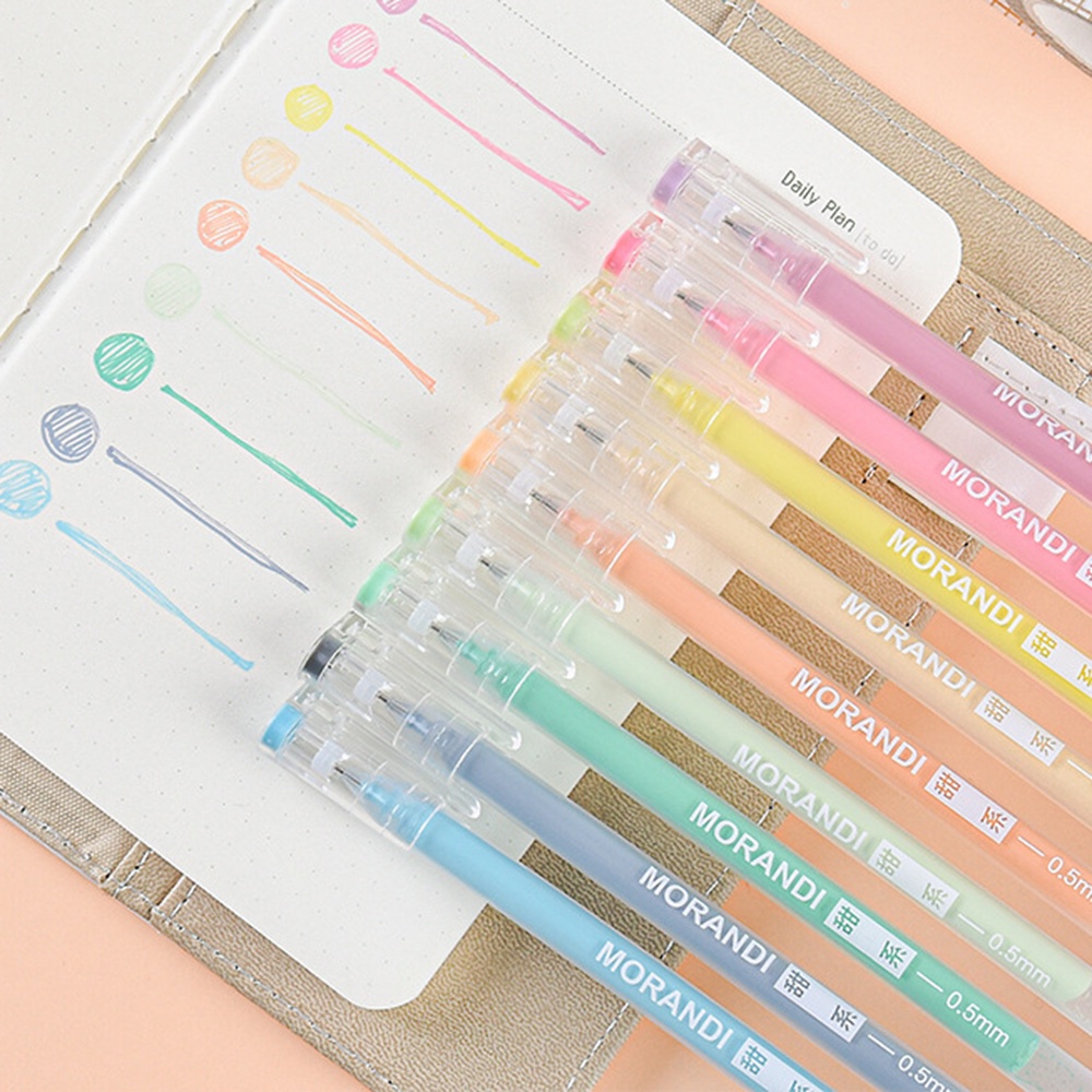 Set 9/10 Bút Bi Nhiều Màu Sắc Dễ Thương