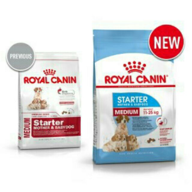 Thức ăn hạt cho chó bầu và chó sơ sinh - Royal Medium starter mother and baby dog túi 4kg