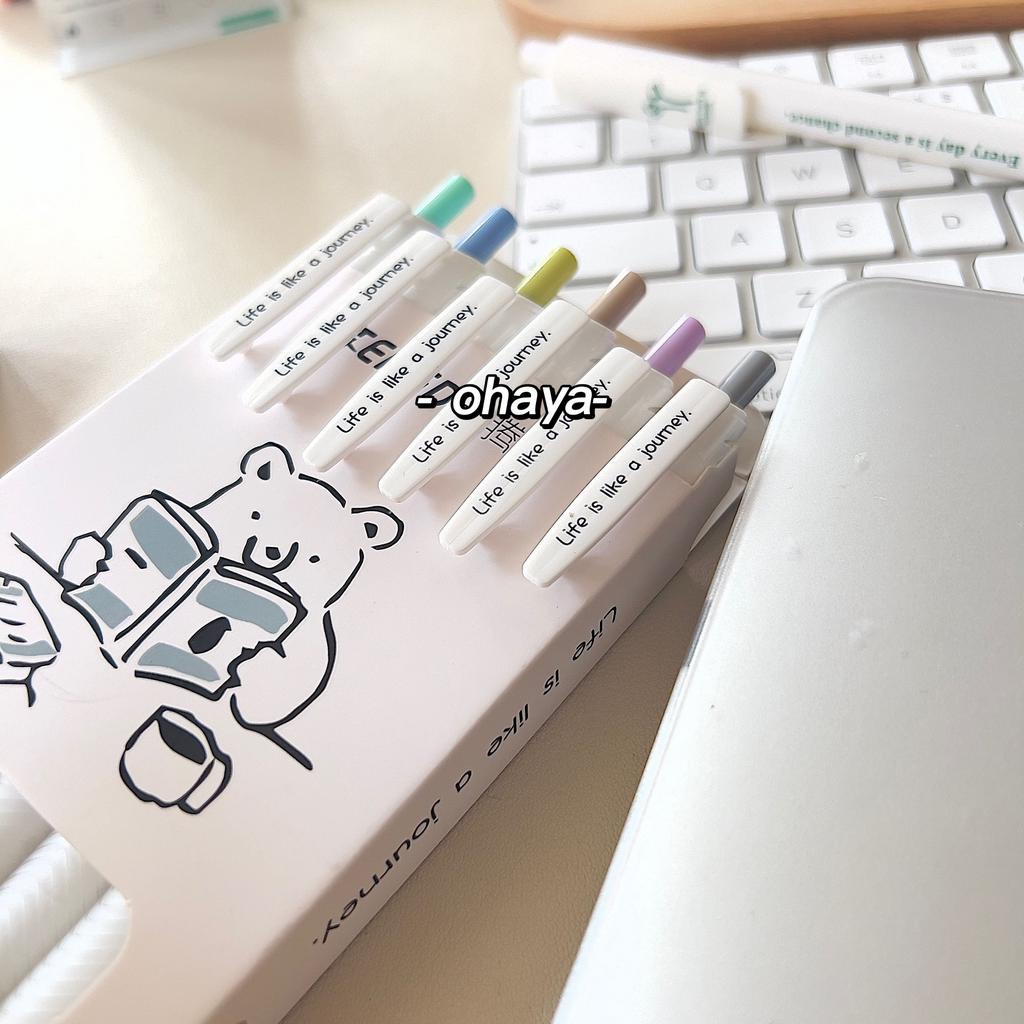 Bút Mực Gel Ngòi 0.5mm Có Thể Thay Thế Hình Gấu Dễ Thương