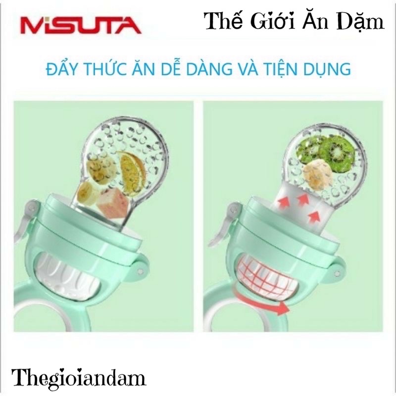 Bộ Túi Nhai Chống Hóc Silicon Cho Bé Ăn Dặm Misuta ( Thế giới ăn dặm)