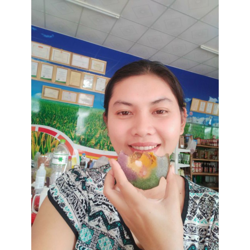 BÁNH TÉT TRÀ CUÔN BÁT BỬU - TỨ QUÝ  ĐÒN 1.4KG