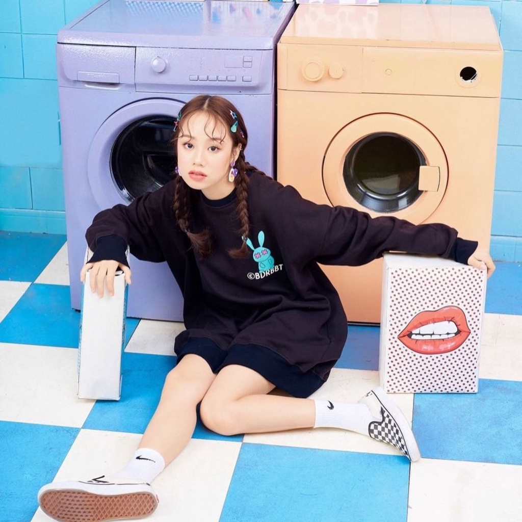 Áo Sweater Tay Dài RABBIT Vải Nỉ Form Rộng Ulzzang Unisex