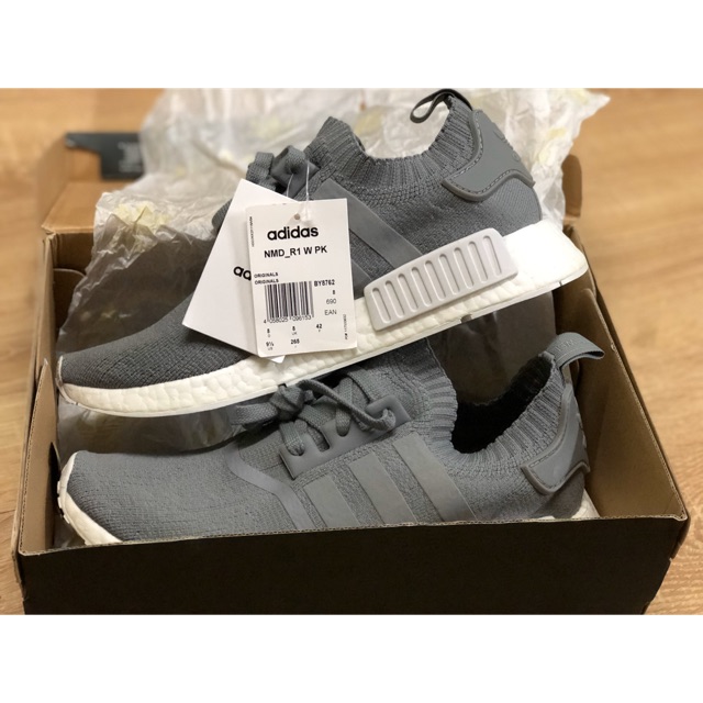 Giày Adidas nmd R1 W PK màu xám sz 42 authentic 100%