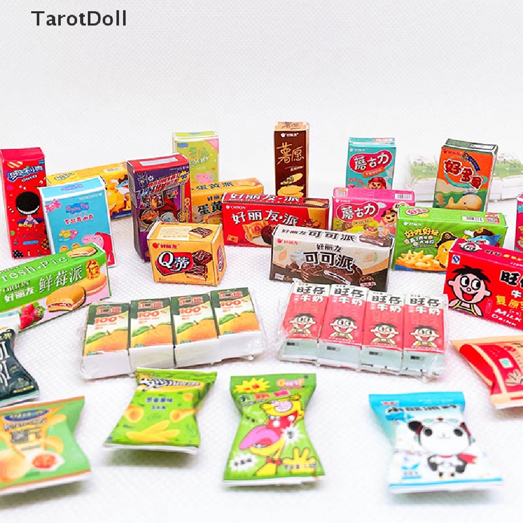 Mô Hình Hộp Bánh Mì / Snack Siêu Thị Tỉ Lệ 1: 12 Trang Trí Nhà Búp Bê