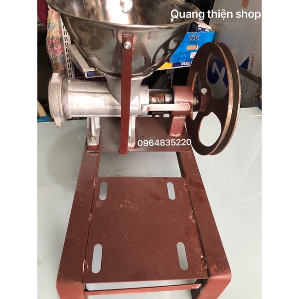 Cối say thịt ,cua ,cá cối gang 12 , máy đùn thịt , đùn xúc xích