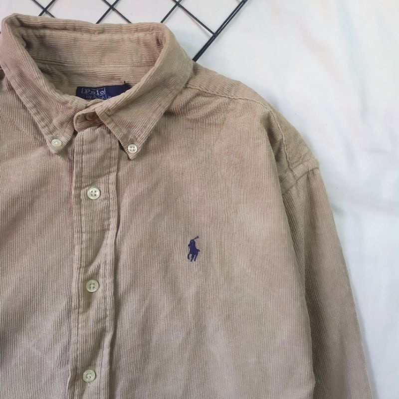 Áo sơ mi 2hand nhung tăm hiệu Ralph Lauren chính hãng