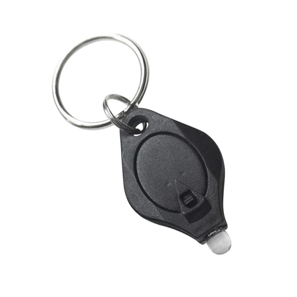 Runbu-3pcs Mini LED Flashlight Purple Light UV Torch Keychain Lamp Pocket Key Ring Torch