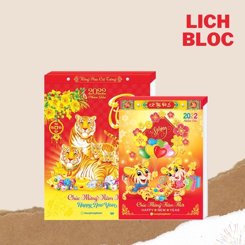 Lịch BLOC đại 2022 size 20*30cm giá bìa 300k