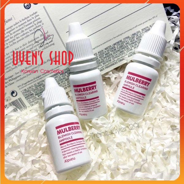 (Mini size) Tinh chất dưỡng sáng da A'pieu Mulberry Blemish Clearing Ampoule 10ml