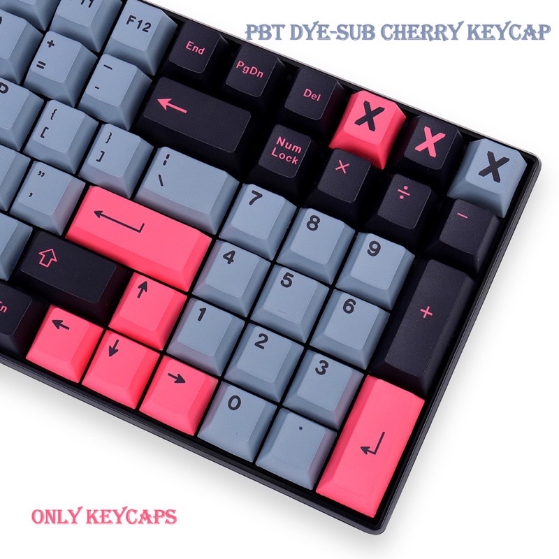 Set Keycap GMK 8008 PBT Cherry 129 Phím Cho Bàn Phím Cơ