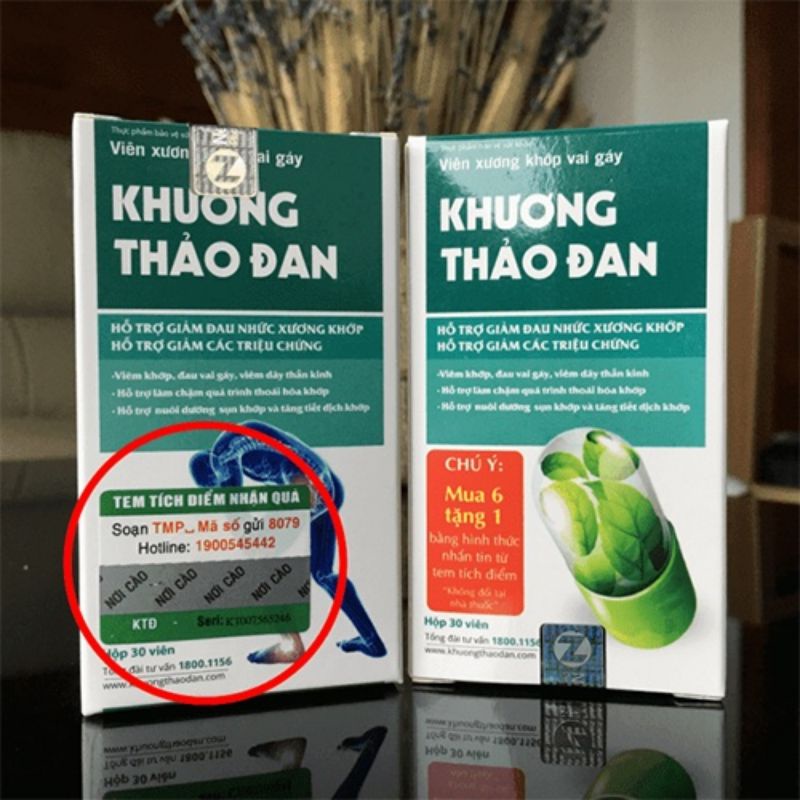 KHƯƠNG THẢO ĐAN mua 6 tặng 1 bằng tem tích điểm