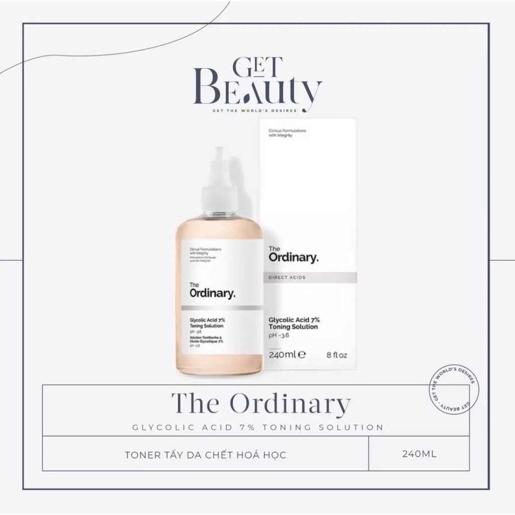 TONER TẨY DA CHẾT HÓA HỌC THE ORDINARY GLYCOLIC ACID 7% TONING SOLUTION