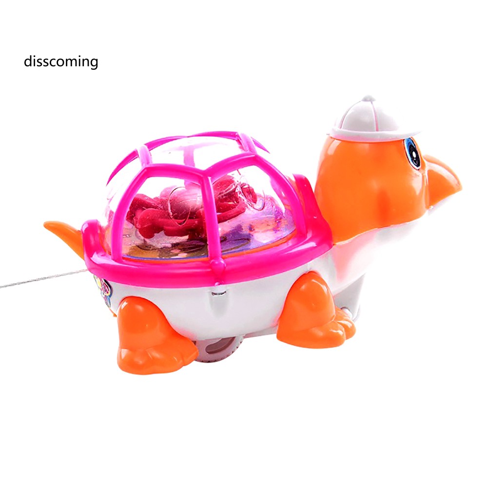 Đồ chơi lên dây cót hình rùa có đèn LED phát sáng