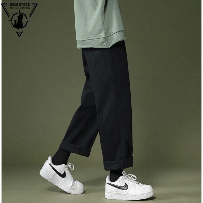 Quần baggy, jean nam, xanh sáng TR03, ống suông, rộng style hàn quốc 2022