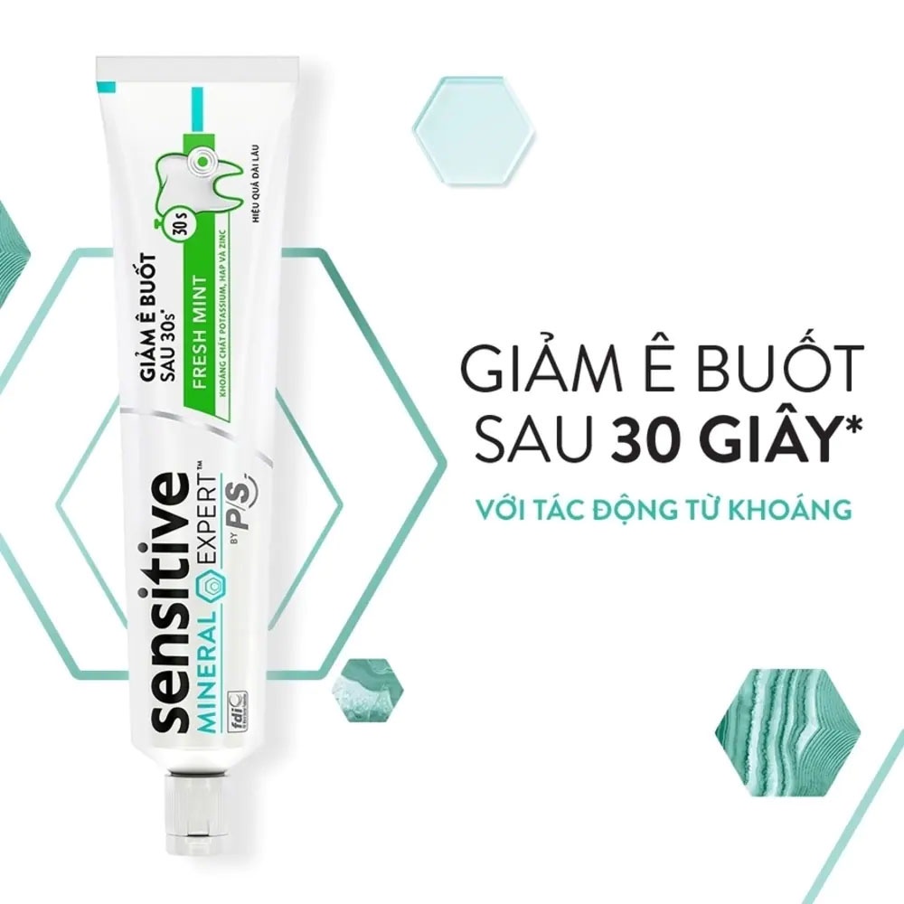 Kem Đánh Răng P/S Sensitive Mineral Expert Bạc Hà Thơm Mát 100g