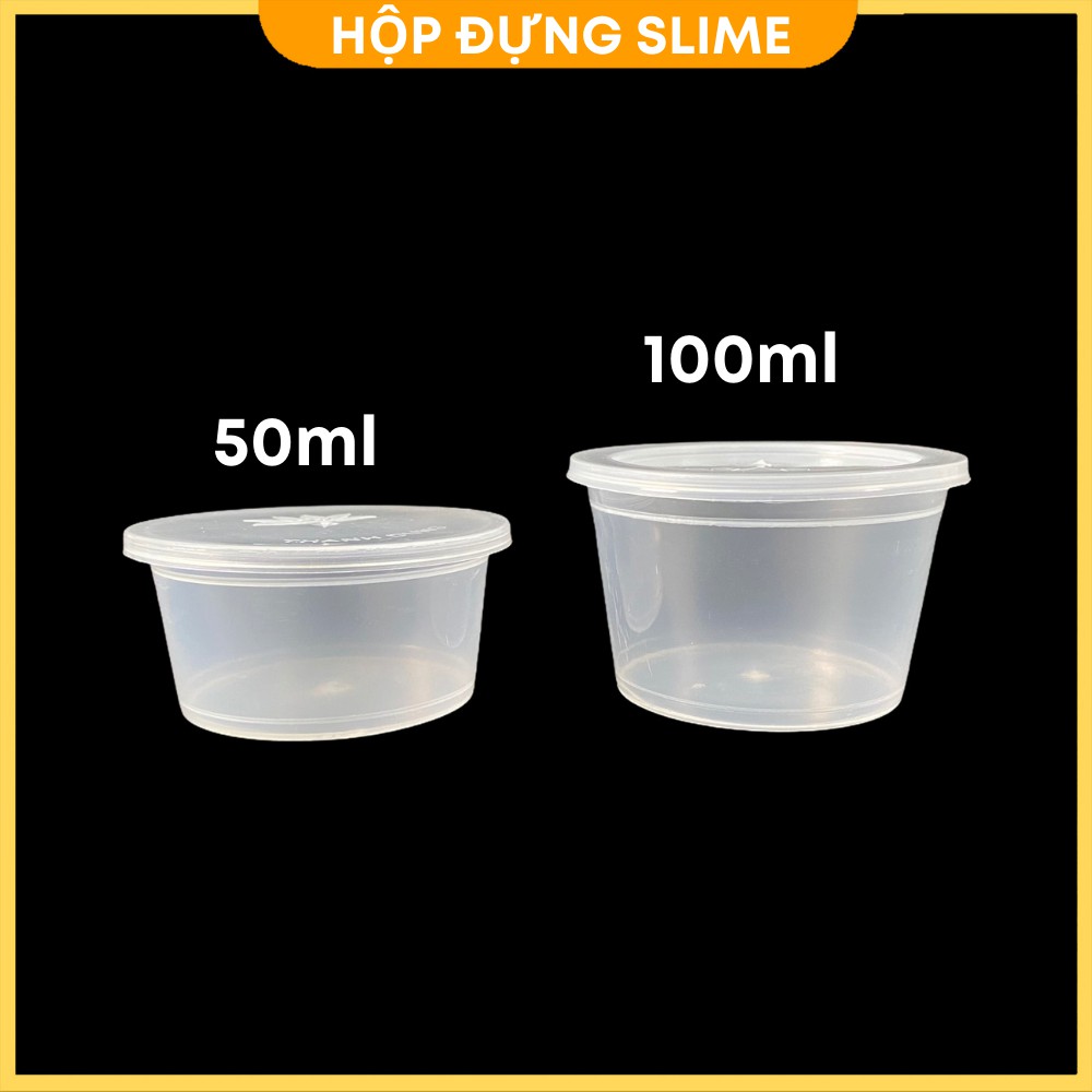 Hộp đựng slime và carmen đủ các kích cỡ Hộp size S, M