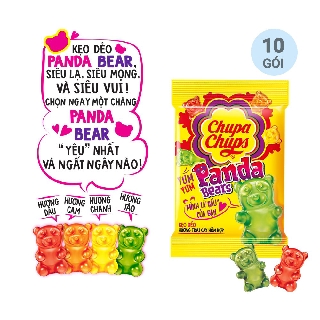 Kẹo Dẻo Chupa Chups Cola 24g combo 10 gói