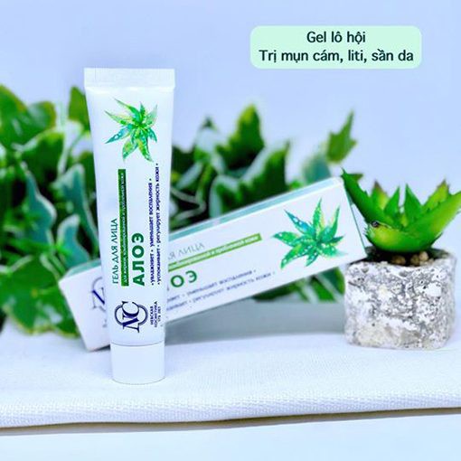 Gel lô hội NC Nga giảm mụn ẩn, mụn đầu đen, mụn trứng cá, mụn cám, se khít lỗ chân lông dùng cho da dầu, da hỗn hợp