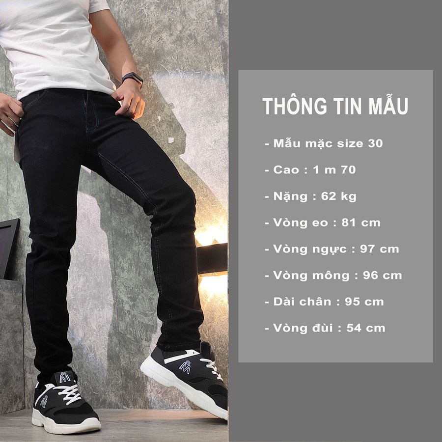 Quần jean co giãn Q98 (Đen) MĐ ©️