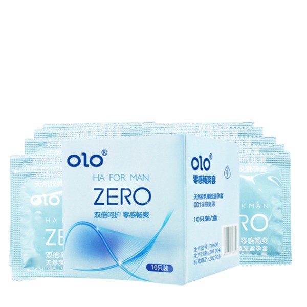 Bao cao su OLO Gấp Đôi Bôi Trơn HA FOR MAN ZERO | Siêu mỏng 0.01mm