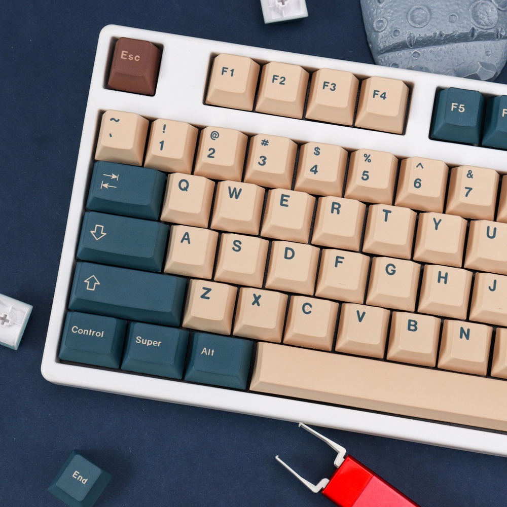 Gmk EarthTones  keycaps cherry profile Dye-Sublimation PBT keycap 129keys