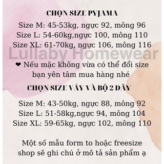 Pyjamas lụa mịn đẹp thoáng mát Quảng châu cao cấp