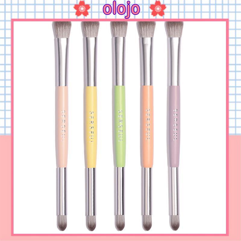 ⚜️Cọ đánh phấn mắt 2 đầu Serseul hồng pastel