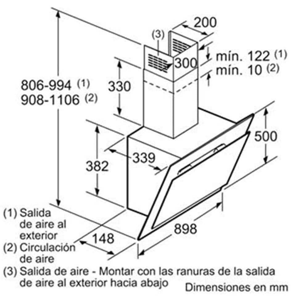 Máy Hút mùi BOSCH DWK97JM60 (Hàng Đức)