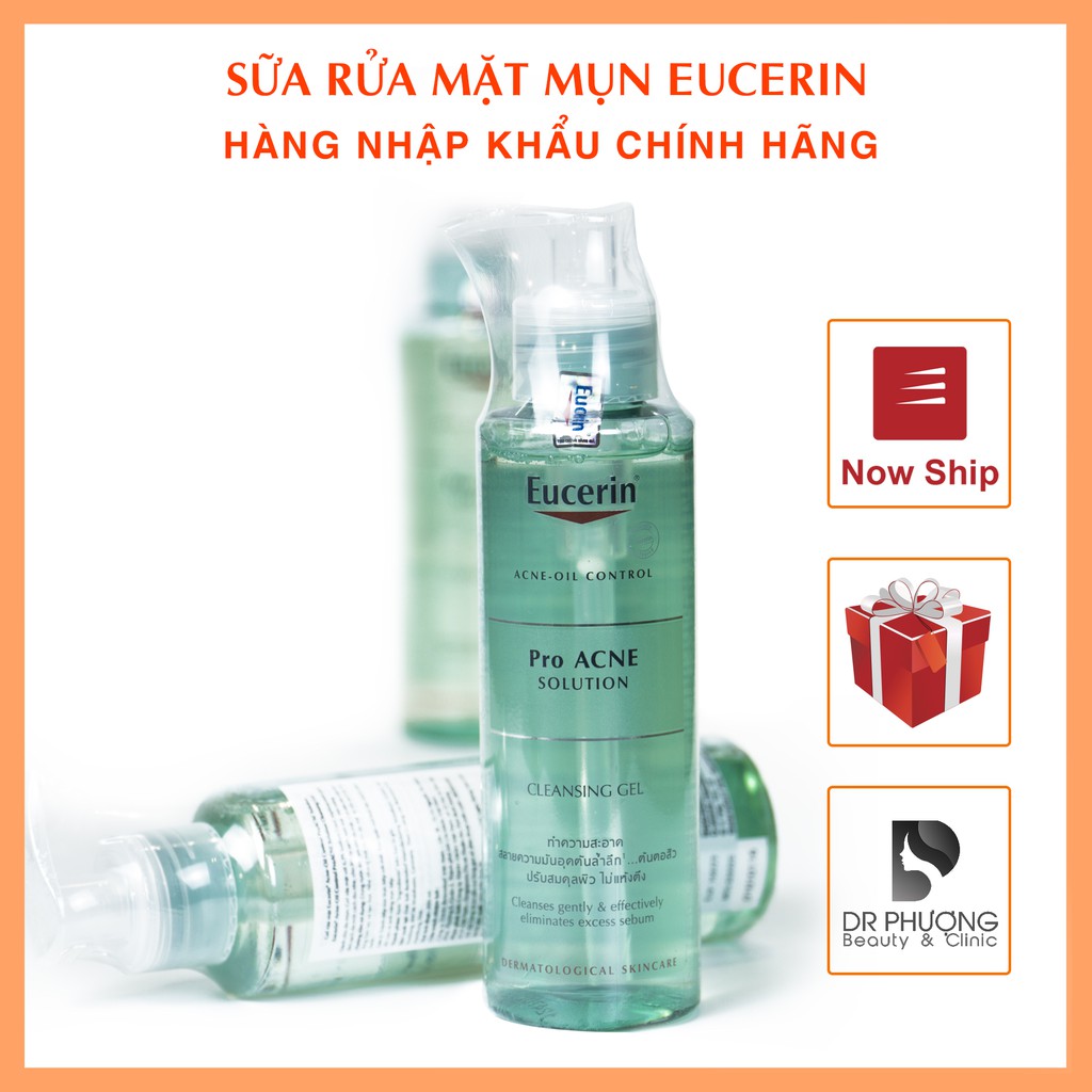Gel Rửa Mặt Mụn Eucerin Pro Acne 200ml