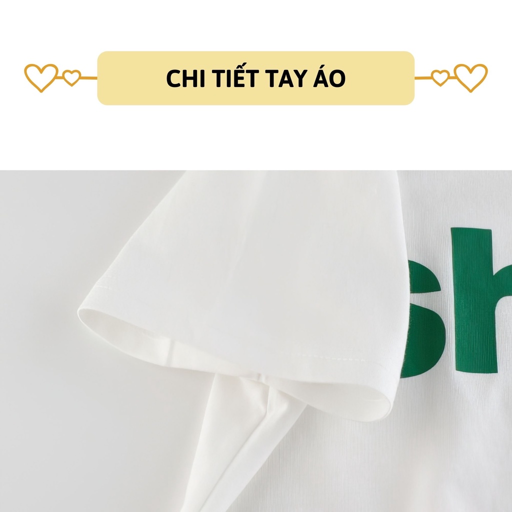 Áo thun bé gái ngắn tay size đại 27Kids Grrr cộc nữ sợi Cotton 180g cho trẻ từ 10-14 tuổi GSTS11