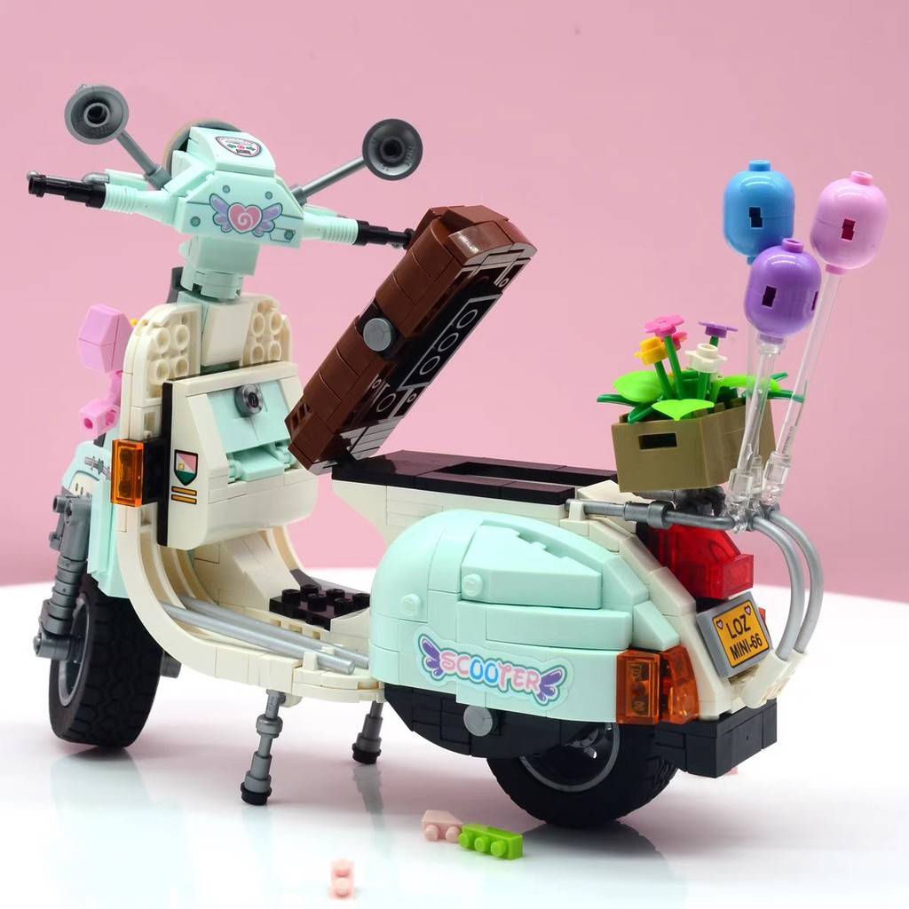 Đồ chơi xếp hình lắp ráp XE MÁY SCOOTER II NANOBLOCK
