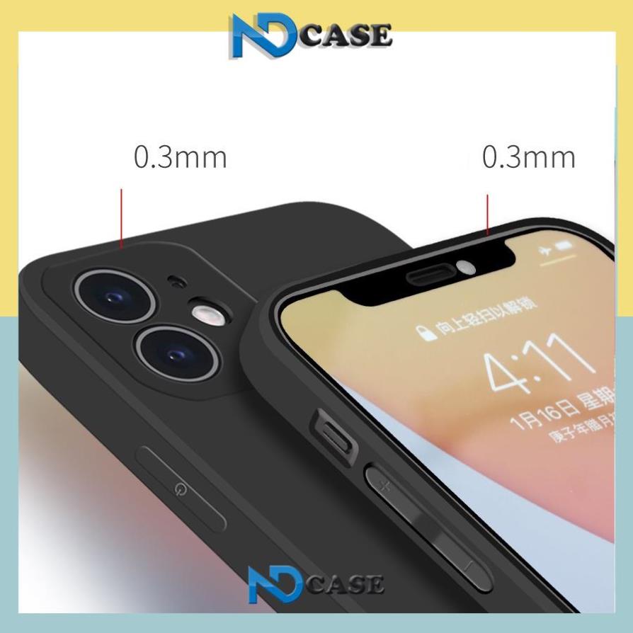 Ốp lưng iPhone cạnh viền vuông silicon mềm dẻo bảo vệ camera cho ip 6/6s/7/8/X/XS/Xr/11/12/13/14 Pro Plus Max Hổ Cute