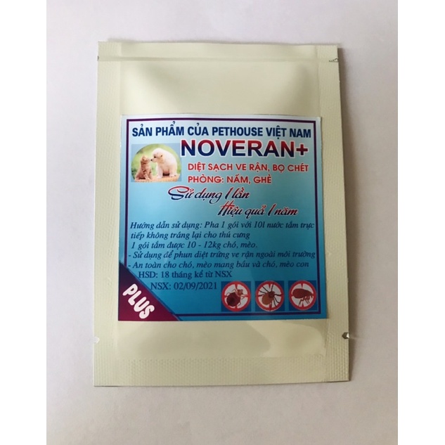 Thuốc tắm trị ve, rận, bọ chét 100% sạch vĩnh viễn cho chó mèo hiệu quả , an toàn