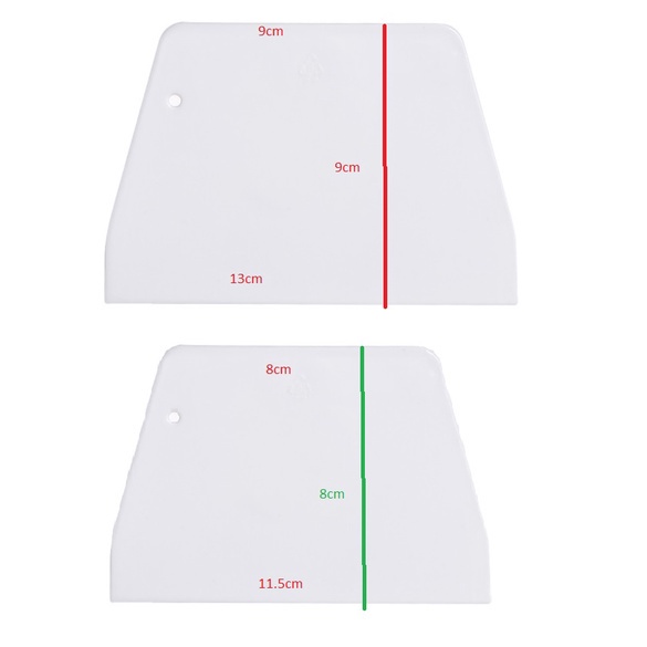 Miếng Vét Bột / Cắt Bột / Chà Láng làm bánh mì, bánh kem... 2 Size (Dough scraper)