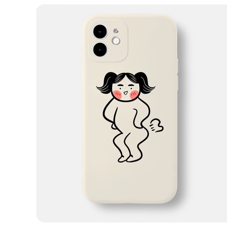 Ốp lưng iphone 7+/8 plus, X, XSMAX, 11, 12, 12, 13 PROMAX CÔ GÁI, CHÀNG TRAI XÌ HƠI