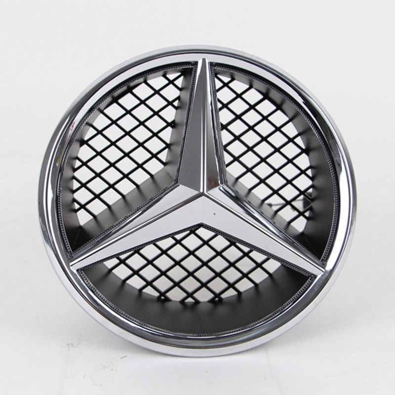 In stock Car Front Center LED Light Grille Emblem Badge Decal for Mercedes Benz W166 W176 W204 W207 W212 W218 W245 W251 W463 Accessories