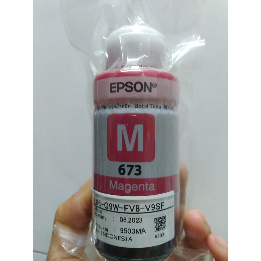 Mực Epson 673 màu đỏ dành cho máy Epson L805 / L850 / L1800 / L810 / L800-Màu đỏ (Magenta)