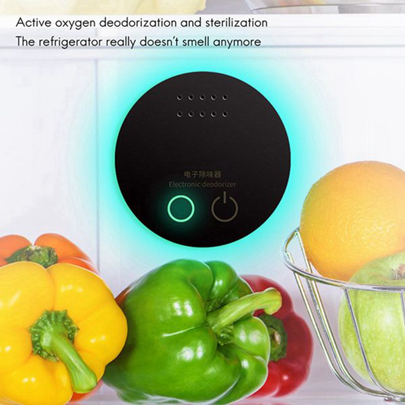Máy Lọc Không Khí Ozone Mini Di Động Khử Mùi Hôi Cho Tủ Lạnh Xe Hơi