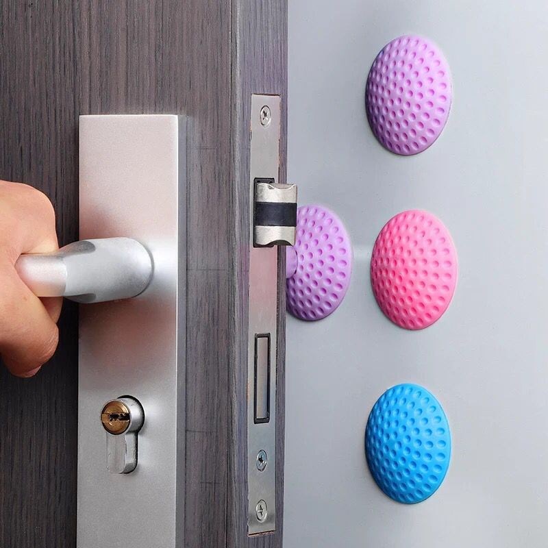 Miếng Chắn Cửa Miếng Chặn Cửa Dán Tường 3M Silicone Chống Va Đập Chống Ồn Tiện Lợi.